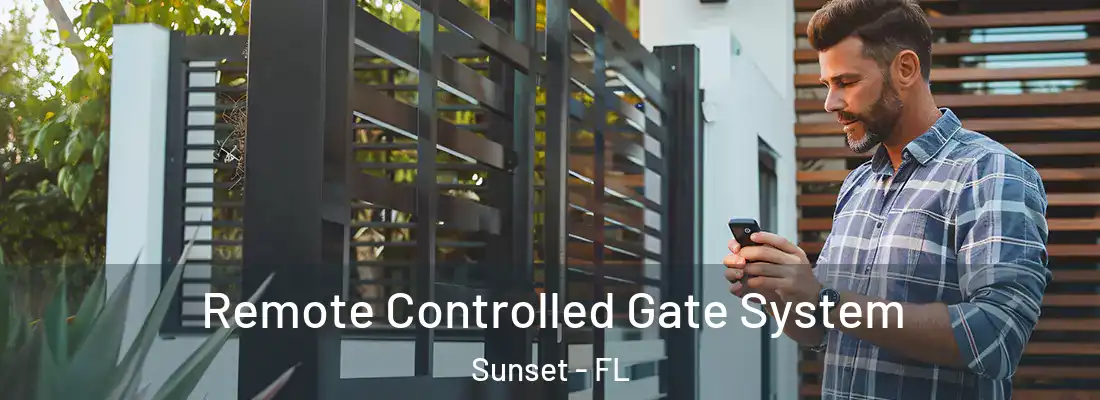 Remote Controlled Gate System Sunset - FL