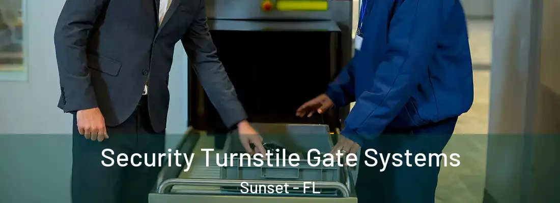 Security Turnstile Gate Systems Sunset - FL